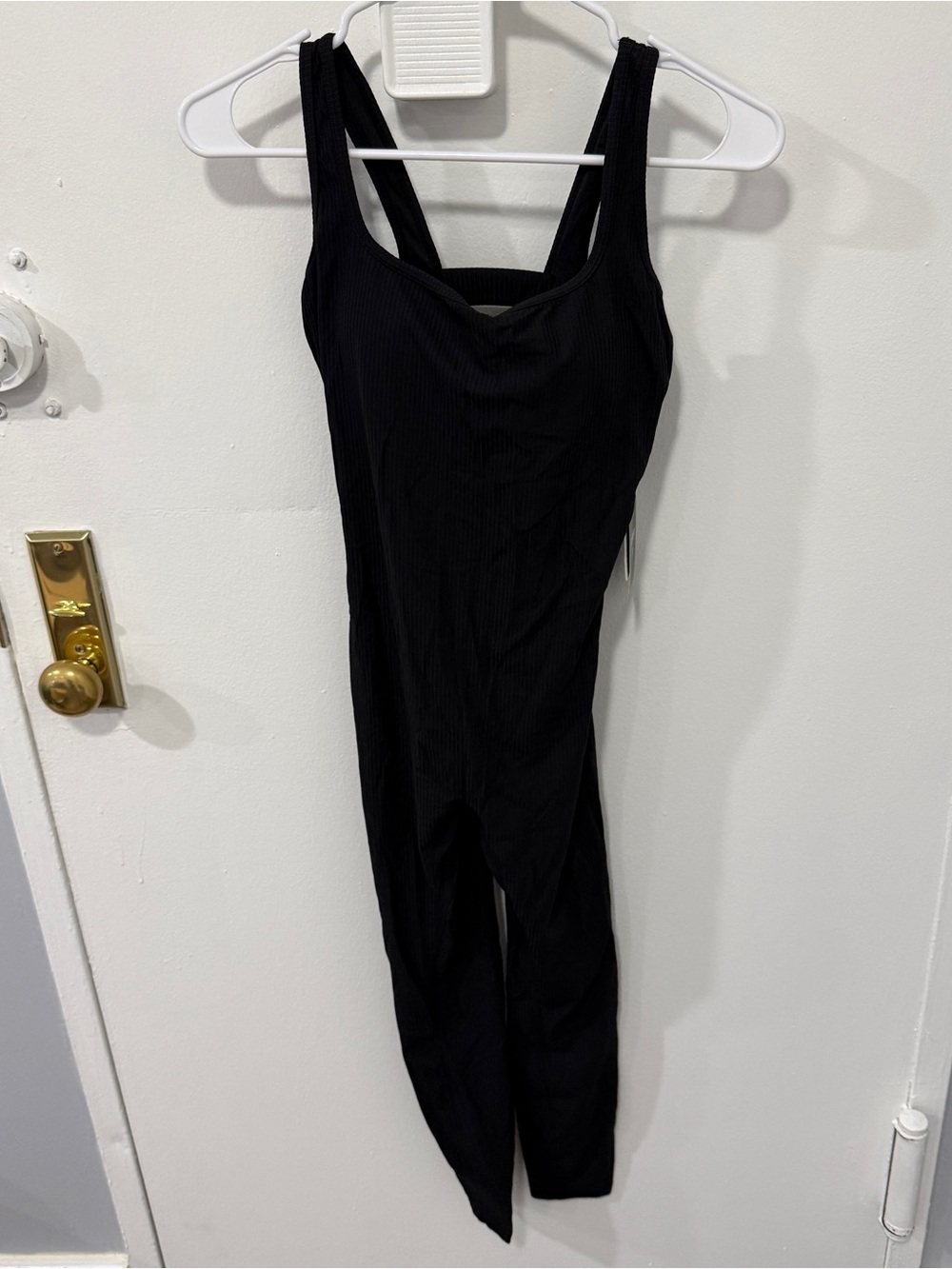 NWT Halara Black Ribbed Bodysuit